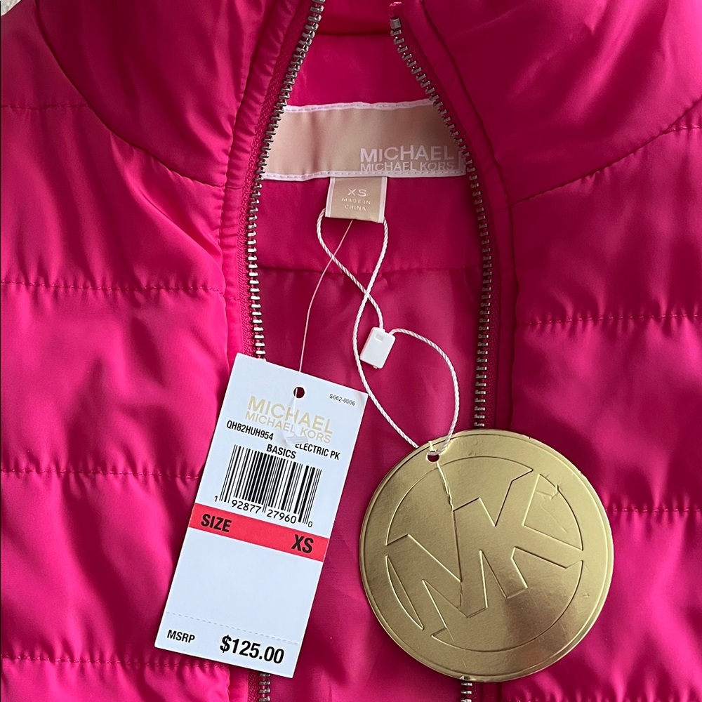 Michael Kors Quilted Zip Vest NWT - Picture 10 of 12